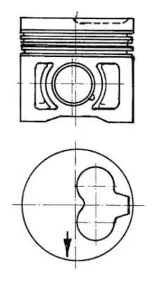 KOLBENSCHMIDT 91386600 | Piston 79 51mm Vag 80 100 Cad2 Go3 Pas Po3 T4 89