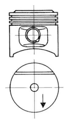 KOLBENSCHMIDT 93677610 | Piston Segman 0 50mm M102 9 89 50mm 190 W201 85 93 W123 80 85 W124 86 92