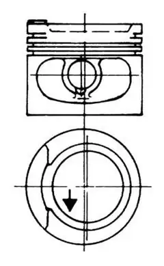 KOLBENSCHMIDT 93928600 | Piston 81 01mm Vag 80 100 Cad1 Go1 2 3 Pas Po3 82