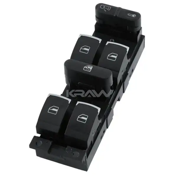 MCAR An 412c Cam Açma Kapama Anahtarı Sürücü Tarafı Dörtlü Golf IV Bora Passat B5 96 06 Krom Kaplama