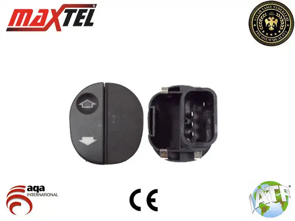 MAXTEL 182-02-042 | Cam Kaldırma Anahtarı Ön Sağ 4 Pin Tekli Ford Fiesta V 01 08 Fusion 02 Ka 01 08 Puma 97