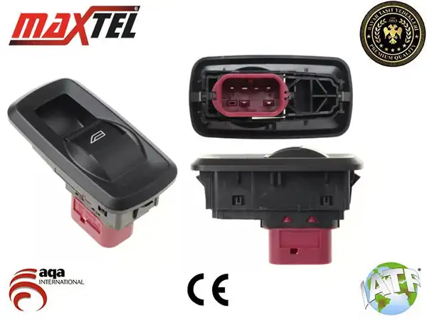 MAXTEL 18202052 | Arka Cam Açma Düğmesi Sol Sağ Fiesta 08 6 Pim