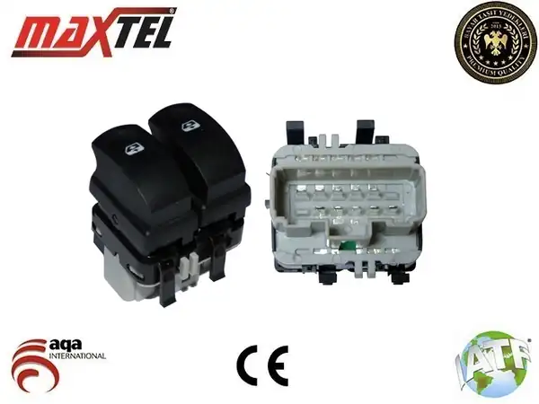 MAXTEL 18204943 | Cam Anahtarı Renault Clio III Sol 10 Fişli Gri Modus 04 15 05 15
