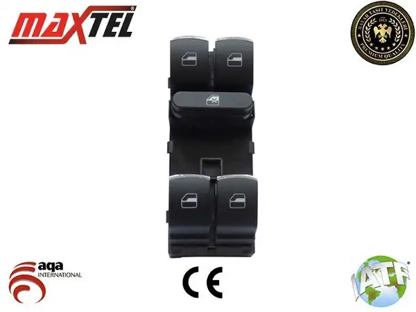 MAXTEL 18206027 | Cam Düğmesi Ön Sol Golf VI VII Passat Tiguan Touareg 10 Fiş