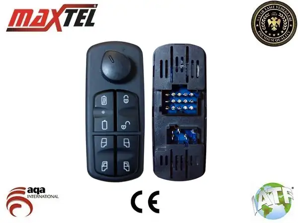 MAXTEL 18208204 | Cam Açma Kapama Anahtarı Sol Mercedes Benz Axor Merkezi Kilitli Ym