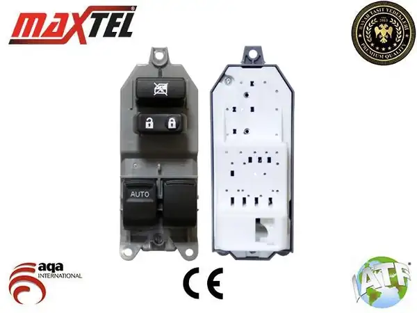 MAXTEL 18210199 | Cam Açma Kapama Anahtarı Sol Toyota Corolla 07 10 Yaris 07 12 10 Pin Çiftli
