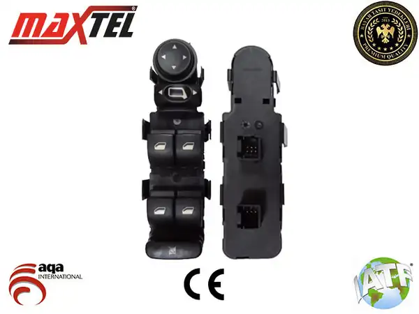 MAXTEL 182-11-013 | Cam Kaldırma Anahtarı Ön Sol Çift Soketli 6 3 Pin Kasasiz Peugeot 308 07 13 Citroen C4 İ 04 10 C4 Picasso 07 13 2553233