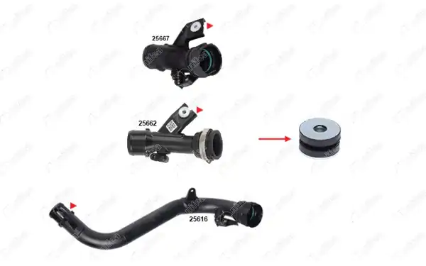 NIFEA 25619-5 | Turbo Giriş Borusu Kauçuk Parça Nissan Juke 1 5 dCi F15 10 5 Adet