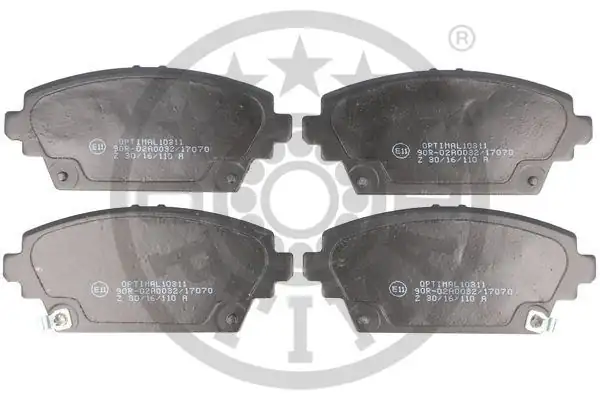 OPTIMAL BP10311 | Fren Balatası Ön 131mm Accord VII 98 05