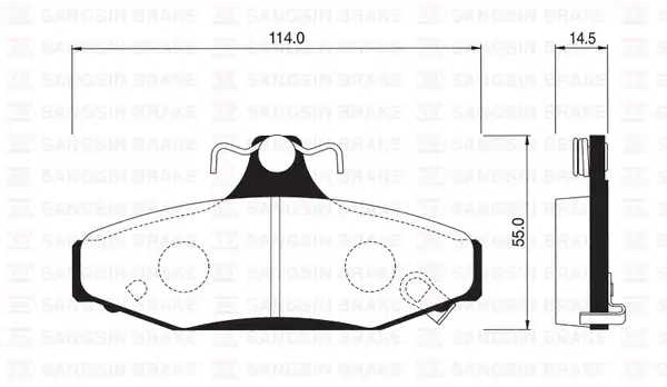 HI-Q SP1066 | Ön Balata A6 2 7t Quattro 97 05 Arka Balata Disk Ssangyong Musso 95 Korando 02 1 Adet