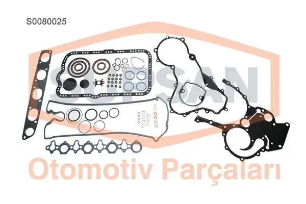 Supsan S0080025 Takım Conta Keçeli Subap Lastikli Skc siz Renault Master 2 5 dCi G9u Opel Movano 2 5cdti 16v