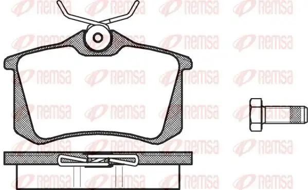REMSA 0263-00 | Fren Balatası Arka Vag Golf3 Golf4 Golf5 Jetta Passat A3 Toledo Octavia