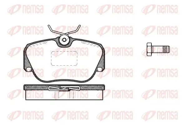 REMSA 0284-00 | Fren Balatası 190 W201 10 82 08 93
