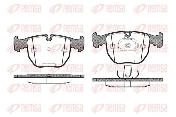 REMSA 0596-10 | Fren Balatası X3 E83 01 04