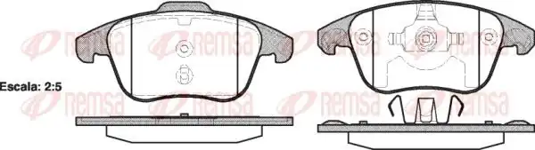 REMSA 1249-00 | Fren Balatası C4 B7 11 09
