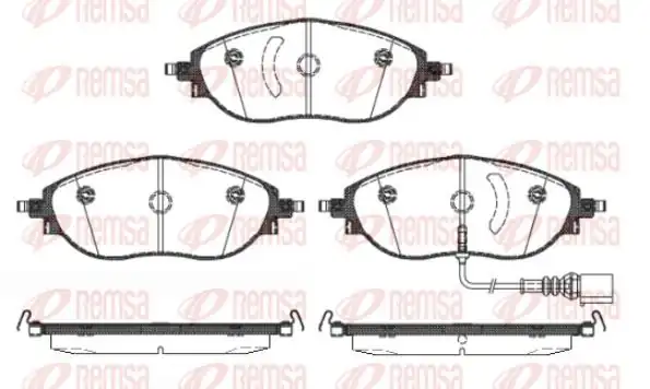 REMSA 1470-01 | Fren Balatası A3 8v1 Sportback 8va 04 12
