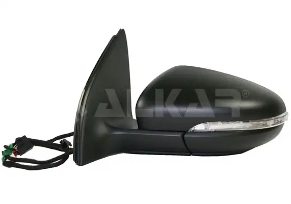 ALKAR 6125124 | Dış Dikiz Aynası Sol Elektrikli Isıtmalı Sinyalli 6 Pin Asferık Volkswagen Golf VI Aj5 2009 2012