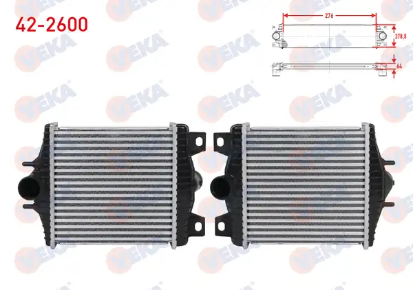 VEKA 42-2600 | Turbo Radyatörü İntercooler Land Rover Range Rover IV 3 0 TD 4 4 TD V8 2012 Range Rover Sport 3 0 TD 2013