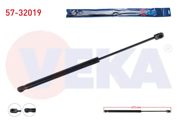 VEKA 57-32019 | Bagaj Amortisörü 473mm 540n Opel Vectra A 1988 1995 2 Adet