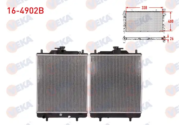 VEKA 16-4902B | Su Radyatörü Brazing Dfm Panelvan 1 1 M T Ac 2009