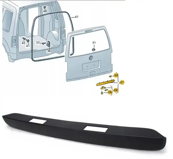 GKL 296101 | Plaka Lamba Çıtası Tek Çıta Caddy 2009 2015