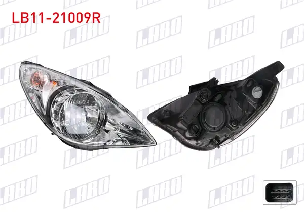 LABO LB11-21009R | Far Sağ Elektrikli Motorlu Hyundai İ20 09 12