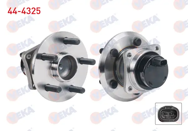 VEKA 44-4325 | Porya Sol Sağ Arka Rulmanlı ABS li 5 Bjn Toyota Avensis Avensis T25 1 6i 16v 2 0 2003 2008