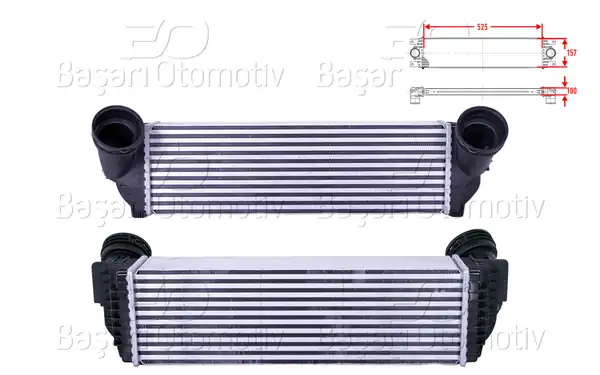 WISCO 3113829-00 | Turbo Radyatörü İntercooler 525x157x100 Bmw E70