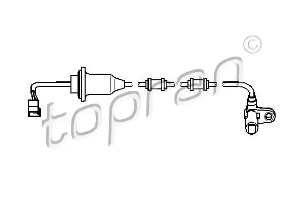 TOPRAN 401549001 | ABS Sensörü Arka Sağ Mercedes S Class W220 C215