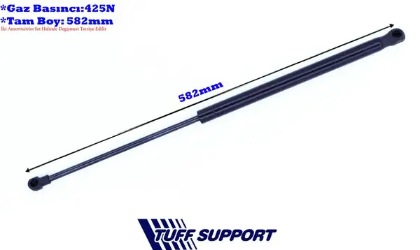 TUFFSUPPORT 611299 | Bagaj Amortisörü Gazlı Nissan Note 1 4l Cr14de E11 06 12 1 6l Hr16de E11 06 12 1 5l K9k E11 06 12