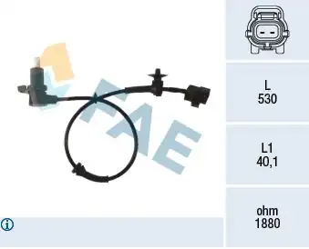 FAE 78480 | ABS Sensörü Chevrolet Aveo Kalos Arka Sağ