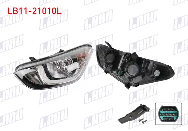 LABO LB11-21010L | Far Sol Elektrikli Motorlu Hyundai İ20 12 14