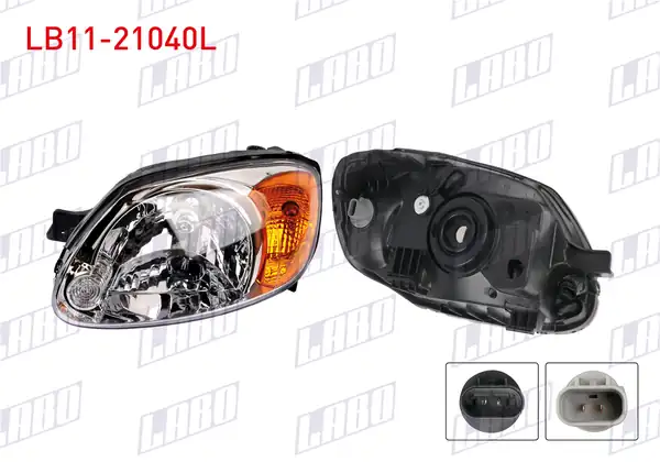 LABO LB11-21040L | Far Sol Sarı Sinyalli Hyundai Accent Admıre 2003 2006