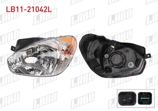LABO LB11-21042L | Far Sol Sarı Sinyalli Hyundai Accent Era 2006 2012