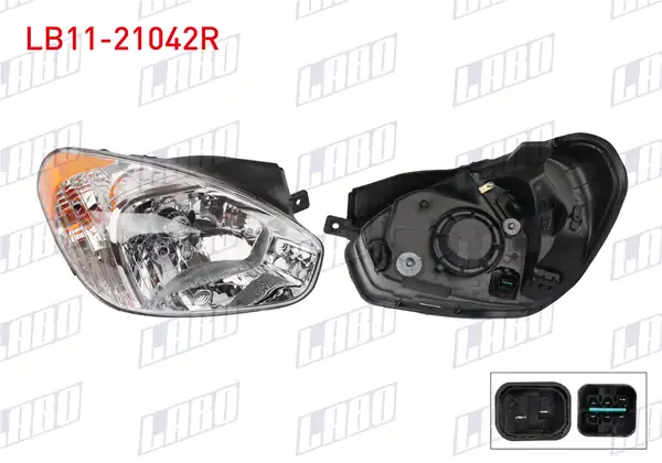 LABO LB11-21042R | Far Sağ Sarı Sinyalli Hyundai Accent Era 2006 2012