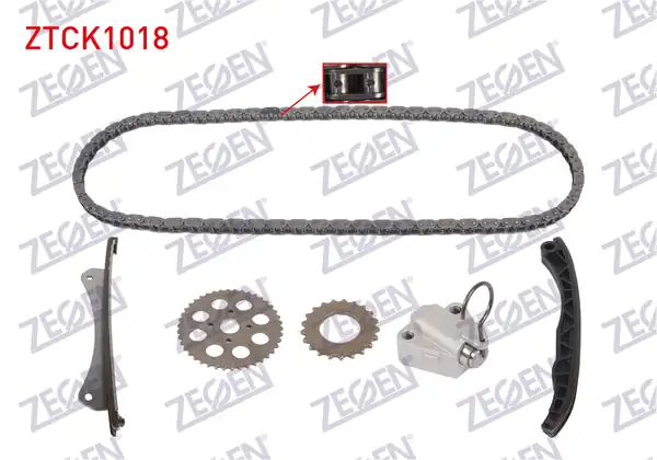 ZEGEN ZTCK1018 | Eksantrik Zincir Seti 6 Parça Delikli Zincir Euro 4 5 6 Fiat Doblo 1 3 Mjt 2005 Fiat Punto 2003 Opel Corsa C 2003