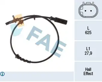 FAE 78267 | ABS Sensörü Opel Corsa D E Kampanalı Fren İçin Arka