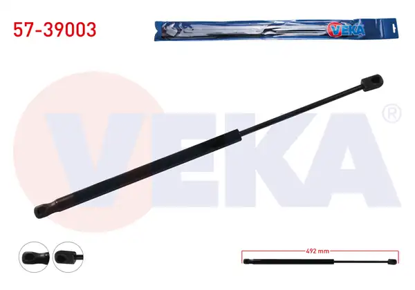 VEKA 57-39003 | Bagaj Amortisörü 492mm 515n Skoda Octavia 1u2 5 Kapı 1996 2004 2 Adet