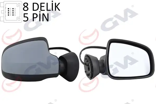 GVA 1019190 | Dış Dikiz Aynası Sağ Duster 11 Elektrikli Isıtmalı Astarlı Konveks 5 Fiş Vm 6802ehpr