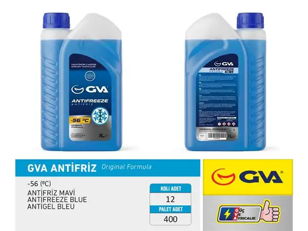 GVA 9930231 | Antifriz 1 LT 56 C Mavi Koli 12 Ad 12 Adet
