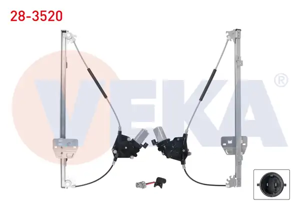 VEKA 28-3520 | Cam Krikosu Elektrikli Motorlu Sol Ön Renault Master II 1998 2010 Opel Movano A 2001 2010
