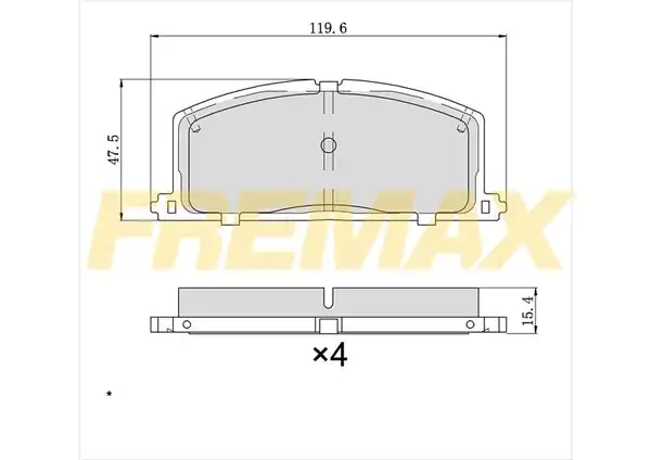 Fremax Fbp 0303 Ön Fren Balatası Carbon Formül Toyota Corolla Ae92 100 Karburatorlu 88 99
