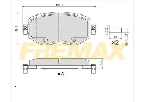 Fremax Fbp 0898 Ön Fren Balatası Carbon Formül Renault Megane IV 2015