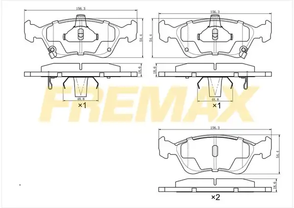 Fremax Fbp 1137 Ön Fren Balatası Corbon Formül Toyota Avensis 97 00