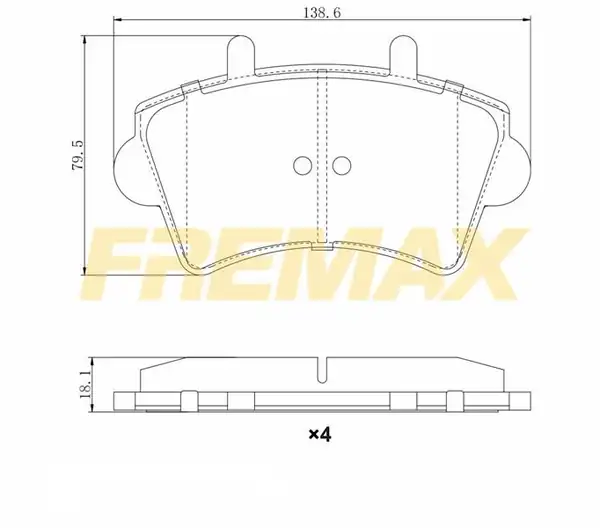 Fremax Fbp 1224 Ön Fren Balatası Corbon Formül Renault Opel Master II Movano 98 08