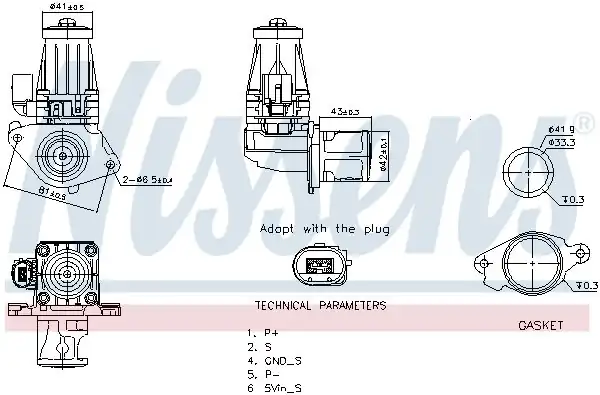 NISSENS 98377 | Egr Valfi Fiat Doblo Linea Panda 500l Fiorino 1 3 JTD Opel Astra J Corsa D E 1 3 CDTI
