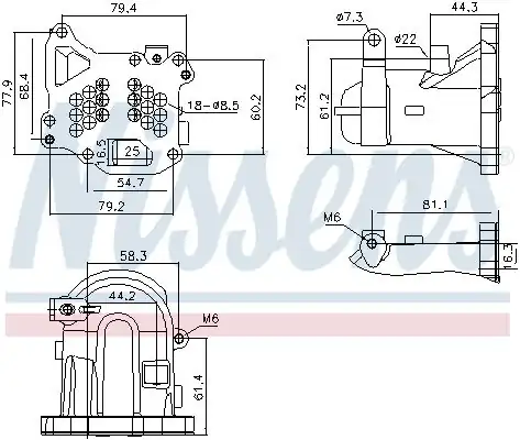 NISSENS 989313 | Egr Soğutucu Fiat Scudo 1 6 JTD Ford B Max C Max Fiesta Focus Mondeo 1 6 TDCI
