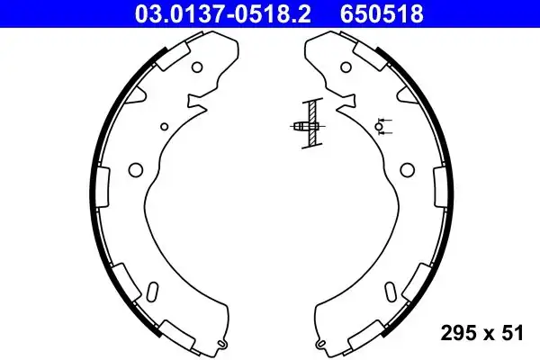 ATE 03.0137-0518.2 | Fren Pabuç Takımı