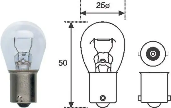 MAGNETI MARELLI 009600010000 | Ampül P21w 12v 1141 Gnl 10 Adet