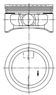 KOLBENSCHMIDT 94912600 | Piston Segman Std Vectra C 2 2 16v Z22se Adet 86mm 4 Adet